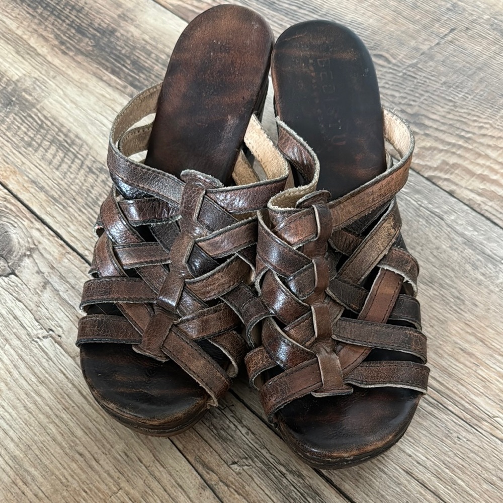 Bed Stu Brown Leather Women's Sandals